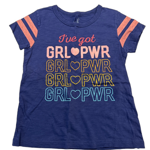 Peek Girls Short Sleeve Tee Size 10 Blue Pink